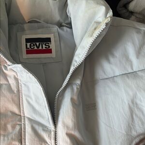 Levi's White Puffer Jacket